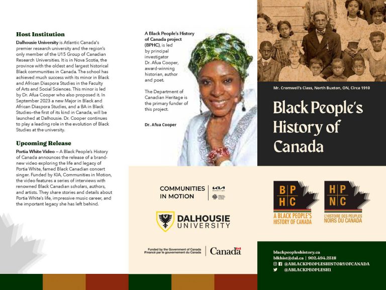 Portia White Brochure